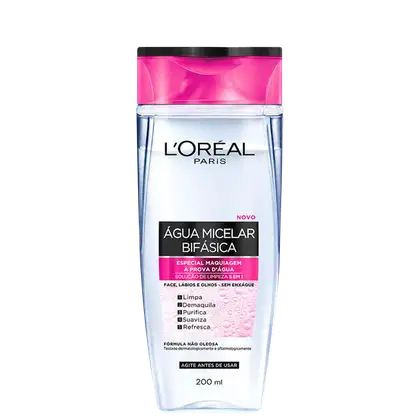 Imagem do produto L'Oréal Paris Dermo Expertise Solução de Limpeza 5 em 1- Água Micelar Bifásica 200ml