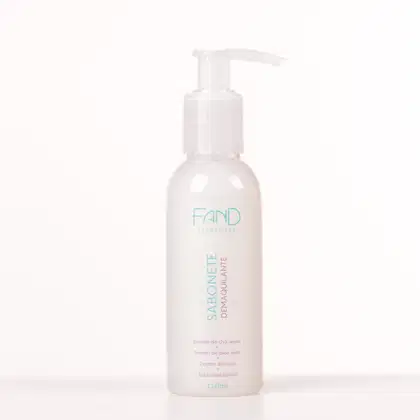 Sabonete Demaquilante Facial Fand Cosméticos, 110ml.