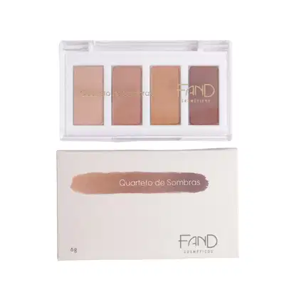 Paleta de Sombras Fand Cosméticos Básica, 6g.