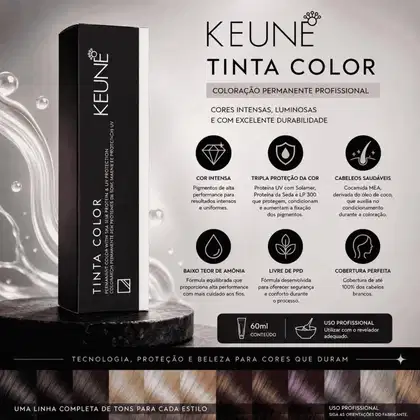 Imagem do produto Keune Tinta Color 6.4 Louro Escuro Cobre - Coloração Permanente 60ml