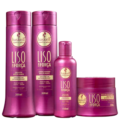 Imagem do produto Kit Haskel Liso com Força Finalizador (4 produtos)