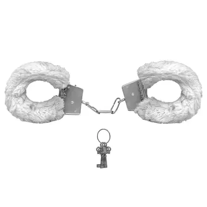 Imagem do produto Algemas de Metal com Pelúcia Linha Hand Cuffs - Branco