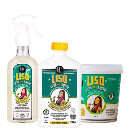 Imagem do produto Kit Lola Cosmetics Liso, Leve and Solto Trio (3 Produtos)