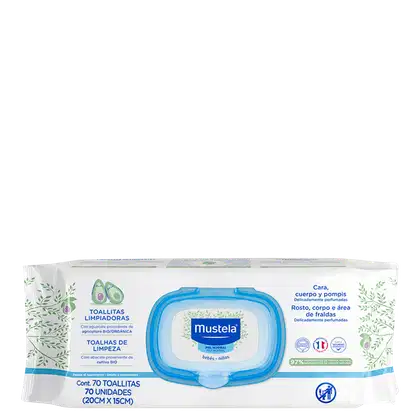 Imagem do produto Mustela Bébé Dermo Soothing - Lenços de Limpeza (70 unidades)