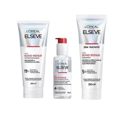Imagem do produto Kit Bond Repair L’Oréal Paris Elseve - Shampoo + Condicionador + Leave-In