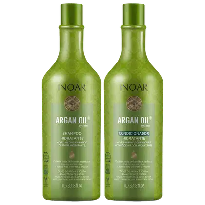 Imagem do produto Kit Inoar Argan Oil System Argan Oil Salon Duo (2 Produtos)