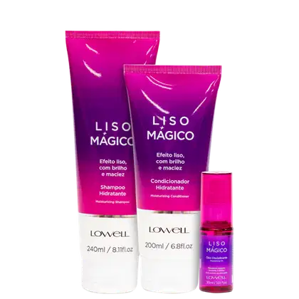 Imagem do produto Kit Lowell Keeping Liss Liso Mágico Disciplinante (3 Produtos)