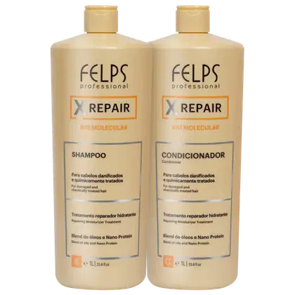 Imagem do produto Kit Felps Professional XRepair Bio Molecular Salon Duo (2 Produtos)