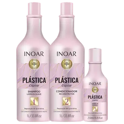 Imagem do produto Kit Inoar Plástica Capilar (3 Produtos)