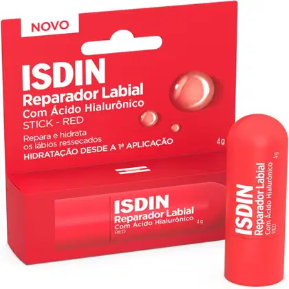 Imagem do produto ISDIN Labial Stick Red - Reparador Labial 4g