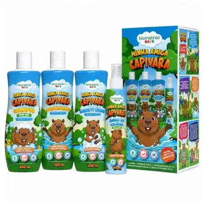 Imagem do produto Kit Cabelo e Corpo Minha Amiga Capivara Kids - 4 itens - Bio Instinto