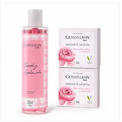 Imagem do produto Giovanna Baby Kit Classic Body Splash 260ml 2 Sabonetes 90g