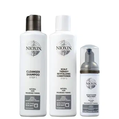 Imagem do produto Kit Nioxin Trial Sistema 2 de Tratamento Contra Afinamento Capilar  (3 Produtos)
