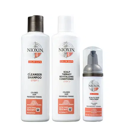 Imagem do produto Kit Nioxin Trial Sistema 4 de Tratamento Contra Afinamento Capilar  (3 Produtos)