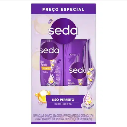 Imagem do produto Kit Seda Liso Perfeito Shampoo 300ml + Condicionador 190ml