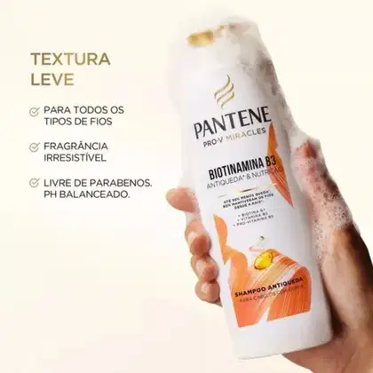 Imagem do produto Pantene Shampoo Biotinamina B3 300ml