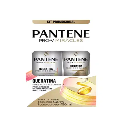 Imagem do produto Kit Pantene Queratina Shampoo 300ml + Condicionador 150ml