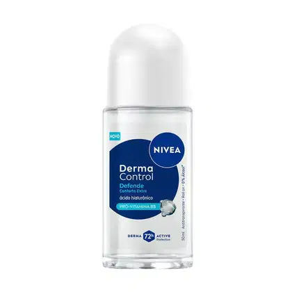 Imagem do produto Desodorante Antitranspirante Roll-On Nivea Derma Control Defende Feminino 72h 50ml