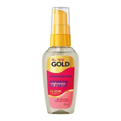 Imagem do produto Reparador de Pontas Niely Gold Reconstrução Potente Silicone 42ml Novo
