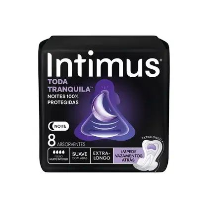 Imagem do produto Absorvente Intimus Toda Tranquila Suave Com Abas 8 Unidades