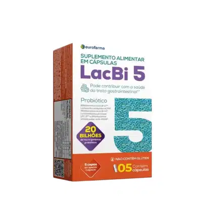 Imagem do produto Probiótico LacBi 5 com 5 Cápsulas Eurofarma