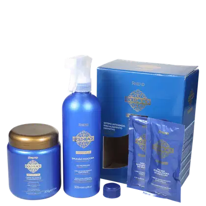 Imagem do produto Kit Amend Gold Black Definitive Liss Alisamento (3 Produtos)