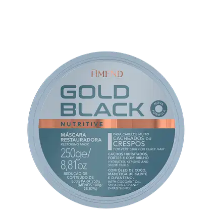 Imagem do produto Amend Gold Black Nutritive - Máscara Restauradora 250g