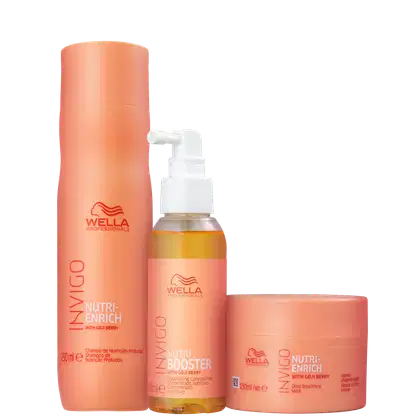 Imagem do produto Kit Wella Professionals Invigo Nutri-Enrich Booster Trio (3 Produtos)