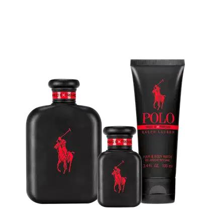 Imagem do produto Conjunto Polo Red Extreme Ralph Lauren Masculino - Eau de Parfum 125ml + Eau de Parfum 40ml + Shampoo Multifuncional 100ml