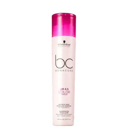 Imagem do produto Schwarzkopf Professional BC Bonacure pH 4.5 Color Freeze Micellar - Shampoo sem Sulfato 250ml