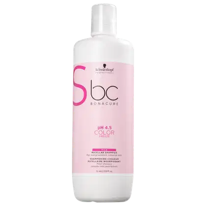 Imagem do produto Schwarzkopf Professional BC Bonacure pH 4.5 Color Freeze Micellar Rich - Shampoo 1000ml