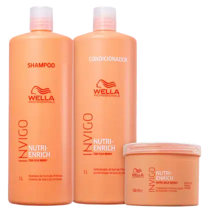 Imagem do produto Kit Wella Professionals Invigo Nutri-Enrich Salon Trio (3 Produtos)