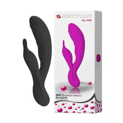 Imagem do produto Pretty love Bliss - Vibrador estimulador de ponto g e clítoris recarregável em silicone com 30 modos de vibração - Preto
