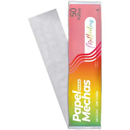 Imagem do produto Papel para Mechas Multicolors Vermelho 11x47 50fls 56g