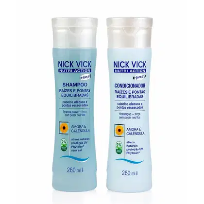 Imagem do produto Kit NICK VICK  Raízes & Pontas Equilibradas (Shampoo + Condicionador)