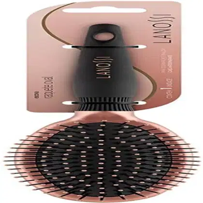 Imagem do produto Kit Escovas Lanossi com Modeladora Térmica, Raquete Oval e Ventilada Flex para alisar, secar e desembaraçar