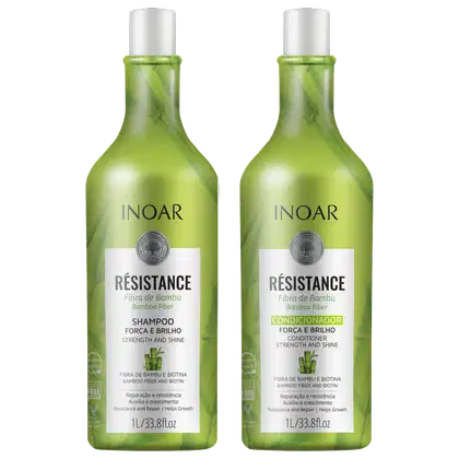 Imagem do produto Kit Inoar Résistance Fibra de Bambu Salon Duo (2 Produtos)