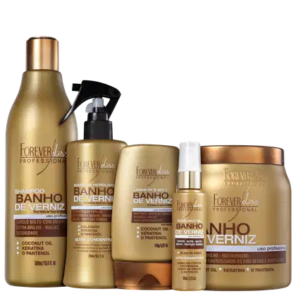 Imagem do produto Kit Forever Liss Banho de Verniz Steps Salão (5 Produtos)