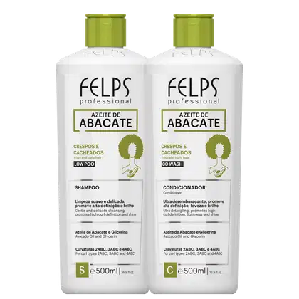 Imagem do produto Kit Felps Professional Cachos Azeite de Abacate Duo (2 Produtos)