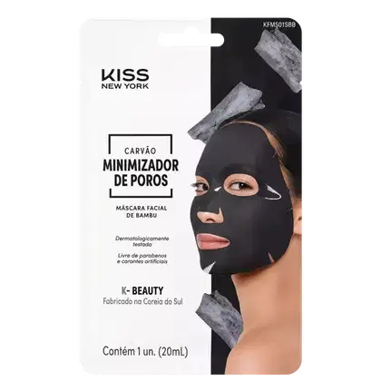 Imagem do produto Kiss New York Carvão Minimizador de Poros - Máscara Facial 20ml
