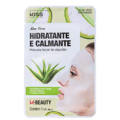 Imagem do produto Kiss New York Aloe Vera Hidratante e Calmante - Máscara Facial 20ml
