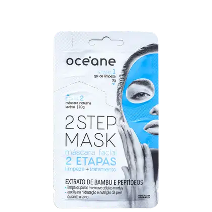 Imagem do produto Océane 2 Step Bambu e Peptídeo - Máscara Facial 13g