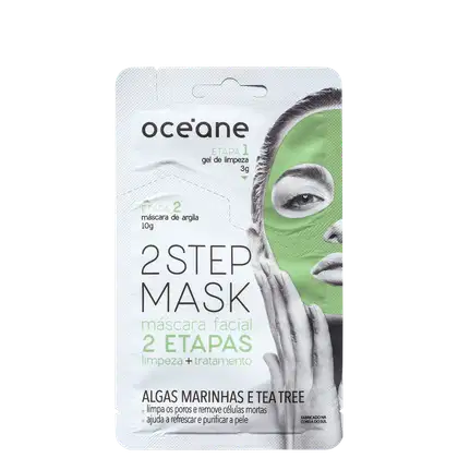 Imagem do produto Océane 2 Step Algas Marinhas e Tea Tree - Máscara Facial 13g