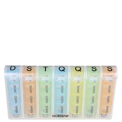 Imagem do produto Océane Pill Organizer Colorido - Porta Comprimidos