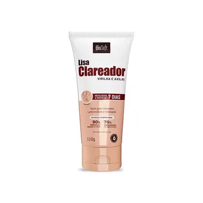 Imagem do produto Bio Soft Lisa Clareador de Virilha e Axilas - Creme Uniformizador Corporal 110g