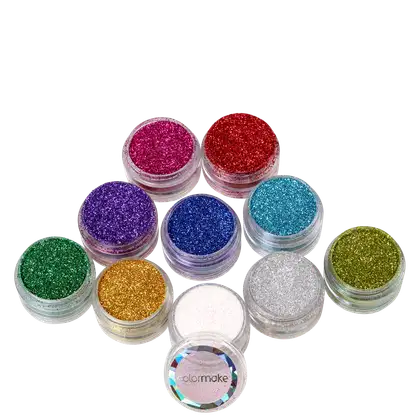 Imagem do produto Kit Colormake Glitter Pó Pote (10 Unidades)