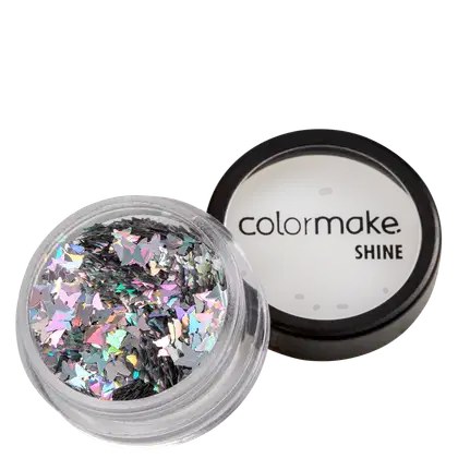Imagem do produto Colormake Shine Formatos Borboleta Prata - Glitter 2g