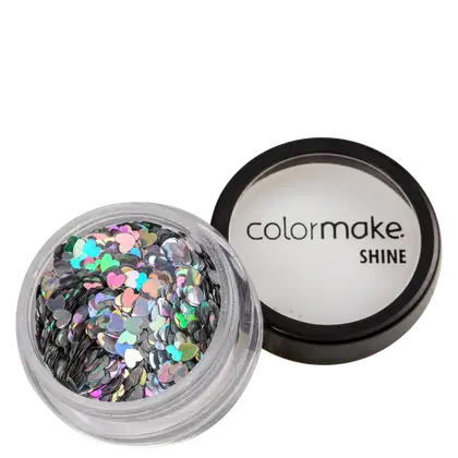 Imagem do produto Colormake Shine Formatos Coração Prata - Glitter 2g