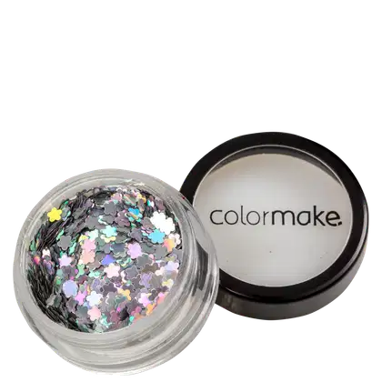 Imagem do produto Colormake Shine Formatos Flor Prata - Glitter 2g