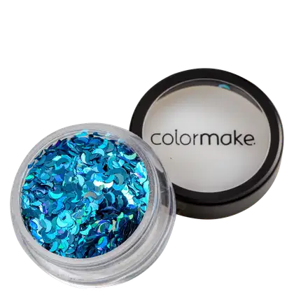Imagem do produto Colormake Shine Formatos Meia Lua Azul Turquesa - Glitter 2g
